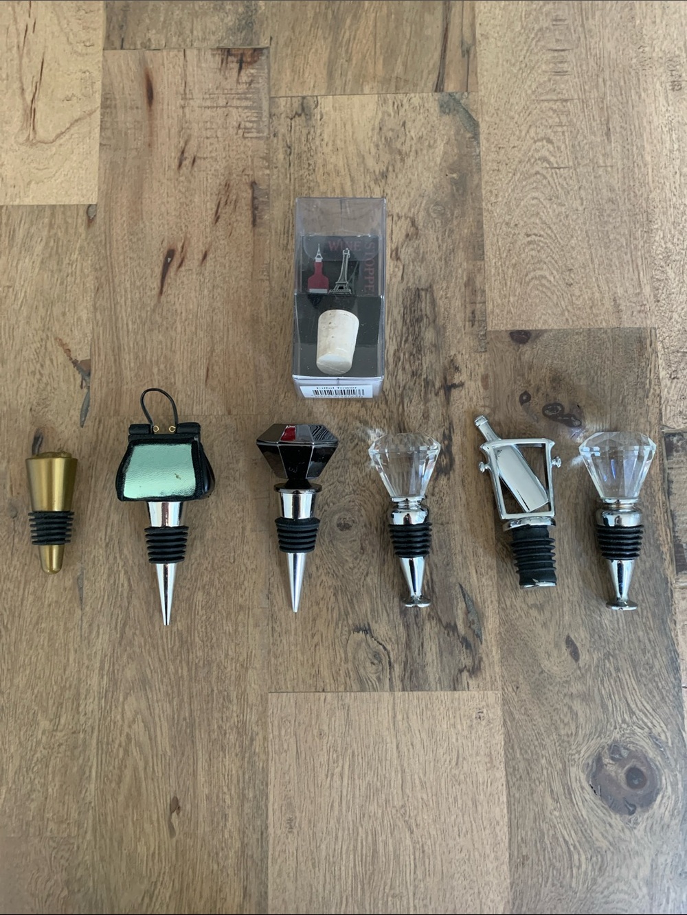 Assorted Decorative 7 Wine Bottle Stoppers